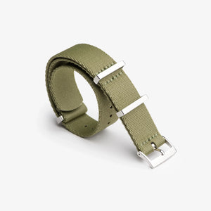 Khaki Green Nylon Watch Strap