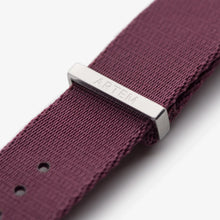 Burgundy Nylon Watch Strap