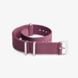 Burgundy Nylon Watch Strap