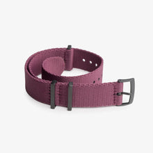Burgundy Nylon Watch Strap