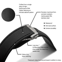 Loop-less™ HydroFlex™ | Dark Matter Edition | Black Strap with Black Stitching
