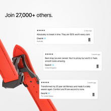 Loop-less™ HydroFlex™ | Solar Flare Edition | Orange Strap with Orange Stitching